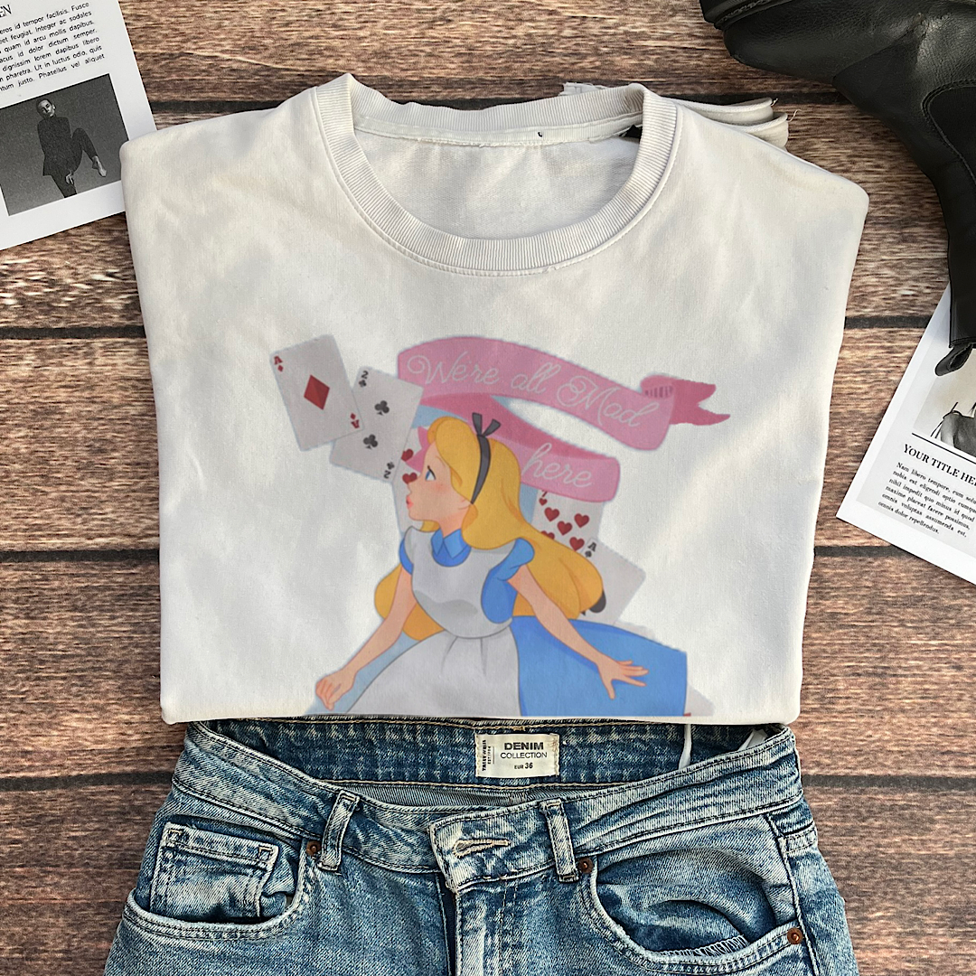 تیشرت زنانه الیس در سرزمین عجایب مدل ۲۱۰